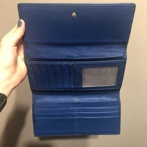 Coach wallet blue